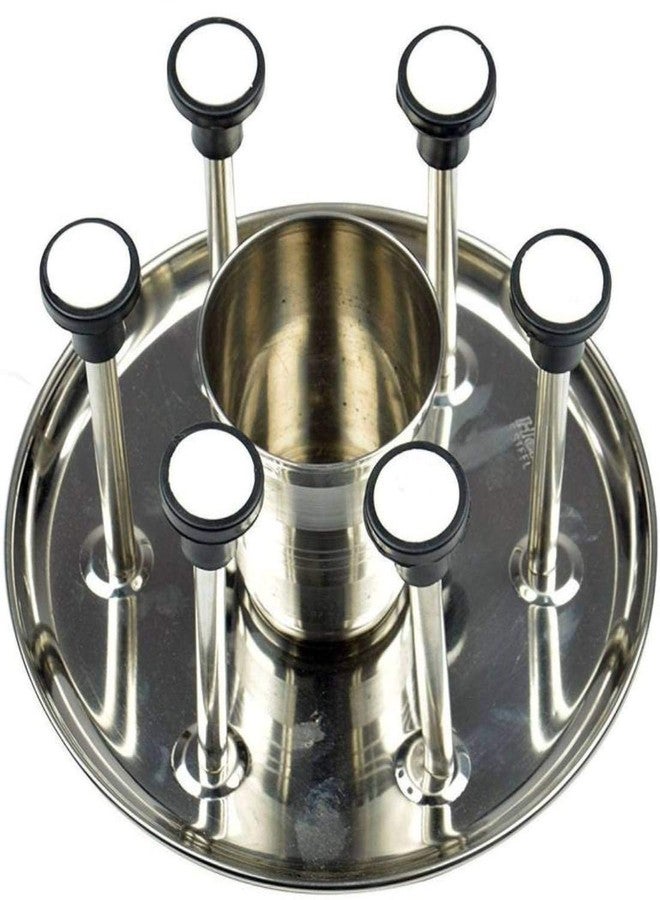 سكاي زون حامل ملاعق وأكواب من الفولاذ المقاوم للصدأ من سكاي زون - حامل أدوات المائدة/حامل لطاولة المطبخ/الطعام - Image 1